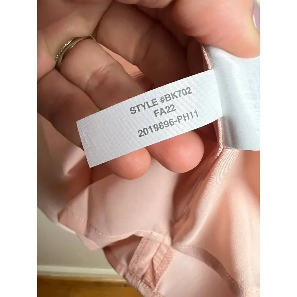 J. Crew Sleeveless Square Neck A-Line Blush Dress in Gramercy Twill NWT Sz. 10
